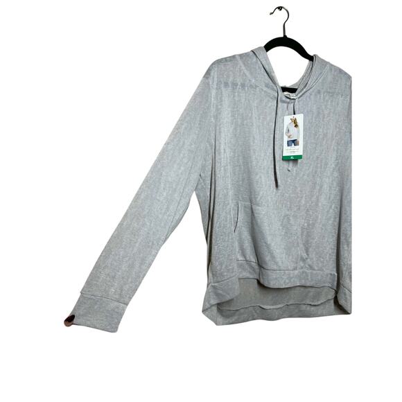 WEATHERPROOF ULTRA LIGHT WEIGTH LIGHT GRAY HOODIE SIZE XL NWT - Picture 5 of 6